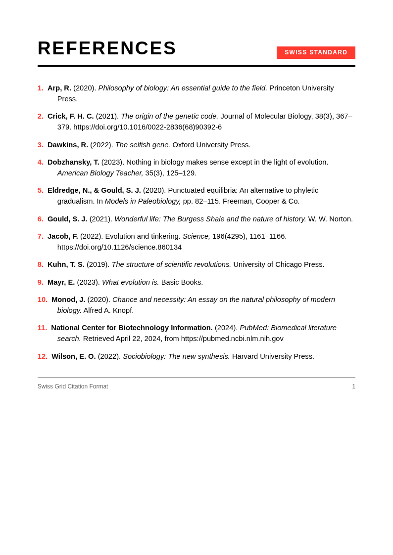 Swiss Grid Citation